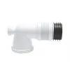 Euroflo ZB38404DB 90° Short Flexible Pan Connector White 110mm 1 Euroflo ZB38404DB 90° Short Flexible Pan Connector White 110mm -Pipe Shop 1807R P