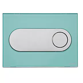 Fluidmaster Schwab Circle 15323 Dual-Flush Flushing Plate Mint Green 3 Fluidmaster Schwab Circle 15323 Dual-Flush Flushing Plate Mint Green