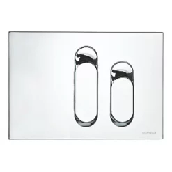 Fluidmaster Schwab Dura 634694 Dual-Flush Flushing Plate Gloss Chrome