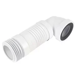 McAlpine WC-CON8F 90° Flexible Pan Connector White 110mm
