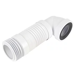 McAlpine WC-CON8F 90° Flexible Pan Connector White 110mm 3 McAlpine WC-CON8F 90° Flexible Pan Connector White 110mm