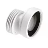 McAlpine WC-CON4 20mm Offset WC Pan Connector White 110mm -Pipe Shop 3244P P