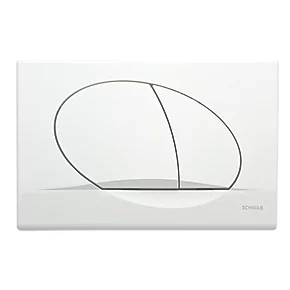 Fluidmaster Schwab Ovate Duo 257420 Dual-Flush Flushing Plate White 3 Fluidmaster Schwab Ovate Duo 257420 Dual-Flush Flushing Plate White