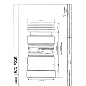 McAlpine WC-F23R Flexible WC Pan Connector White 97-107mm 3 McAlpine WC-F23R Flexible WC Pan Connector White 97-107mm - Image 2