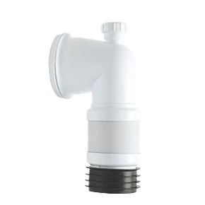 Euroflo ZB38403DB 90° Long Flexible Pan Connector White 110mm 3 Euroflo ZB38403DB 90° Long Flexible Pan Connector White 110mm