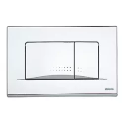 Fluidmaster Schwab Dots Duo 257429 Dual-Flush Flushing Plate Gloss Chrome