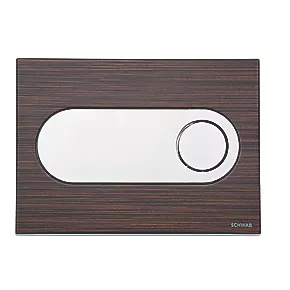 Fluidmaster Schwab Circle 256721 Dual-Flush Flushing Plate Wenge Wood Effect 3 Fluidmaster Schwab Circle 256721 Dual-Flush Flushing Plate Wenge Wood Effect