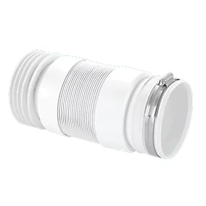 McAlpine WC-F21R Flexible WC Pan Connector White 110mm 3 McAlpine WC-F21R Flexible WC Pan Connector White 110mm