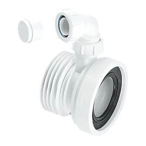 McAlpine WC-CON1V Rigid WC Connector White 110mm 3 McAlpine WC-CON1V Rigid WC Connector White 110mm