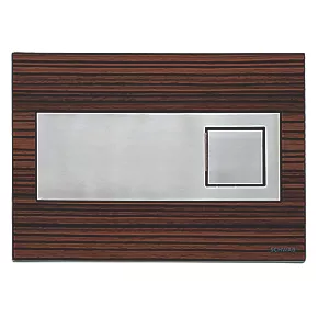 Fluidmaster Schwab Circle 12316 Dual-Flush Flushing Plate Zebrano Wood Effect 3 Fluidmaster Schwab Circle 12316 Dual-Flush Flushing Plate Zebrano Wood Effect