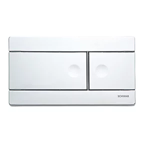 Fluidmaster Schwab Line 360161 Dual-Flush Flushing Plate Gloss Chrome 3 Fluidmaster Schwab Line 360161 Dual-Flush Flushing Plate Gloss Chrome