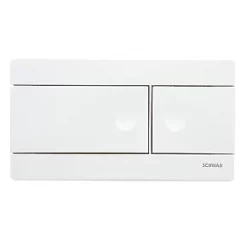 Fluidmaster Schwab Line 360160 Dual-Flush Flushing Plate White