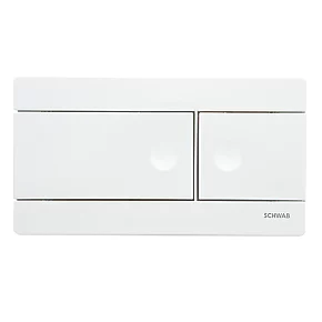 Fluidmaster Schwab Line 360160 Dual-Flush Flushing Plate White 3 Fluidmaster Schwab Line 360160 Dual-Flush Flushing Plate White